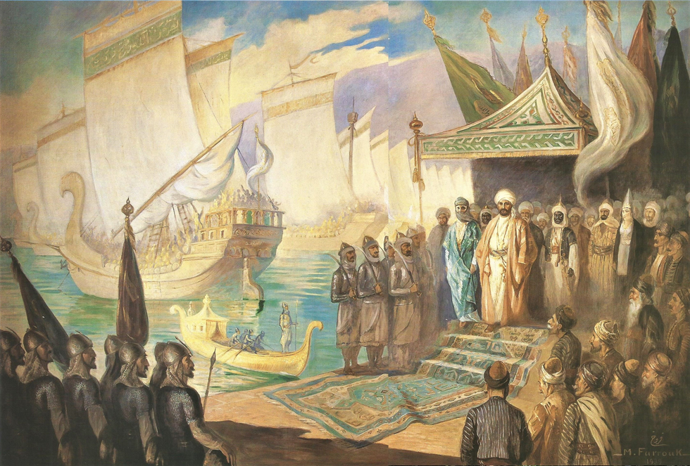 Umar Farrukh's Muʿāwiyah takes to the sea.
