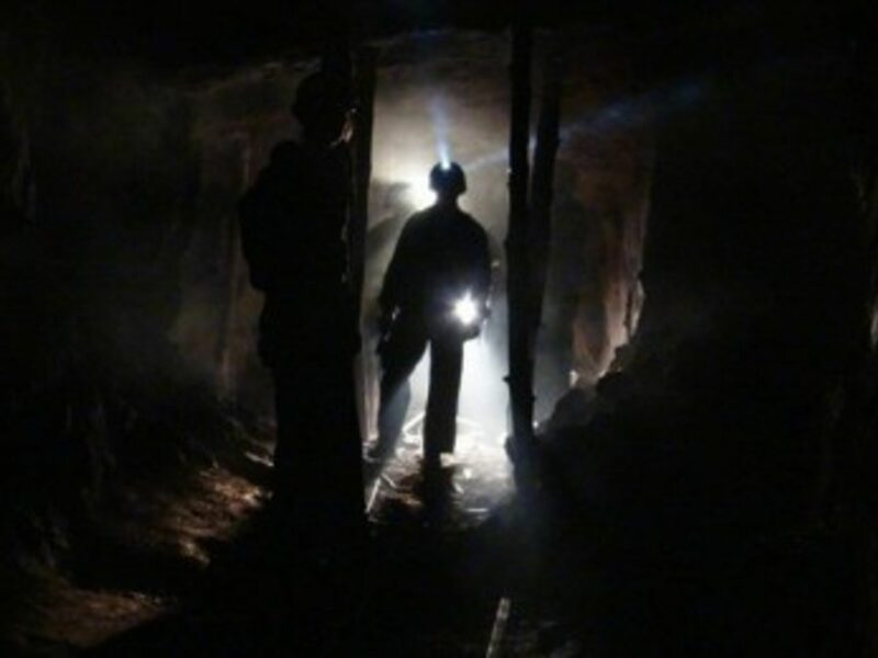 Underground, where there is no light