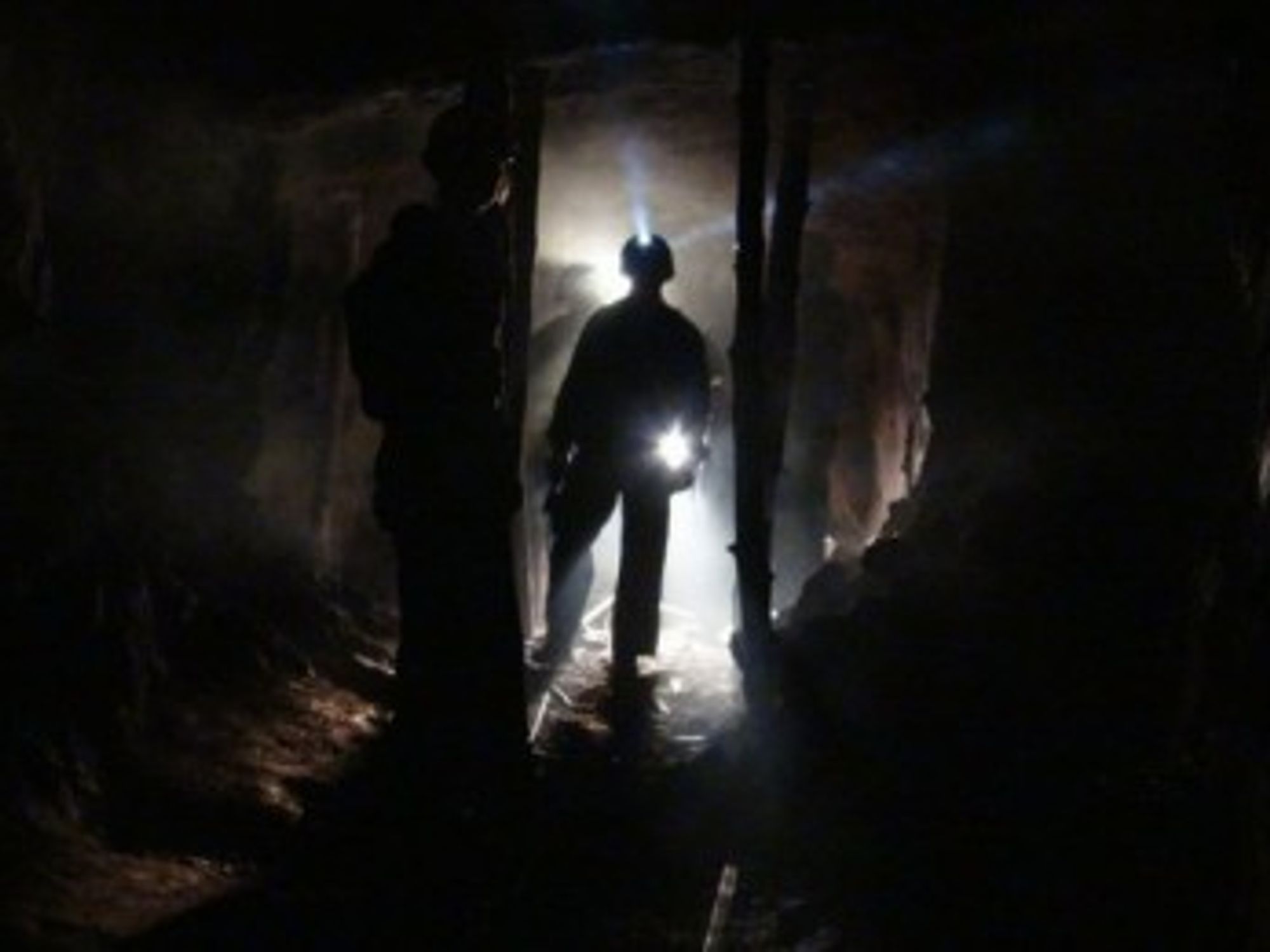 Underground, where there is no light