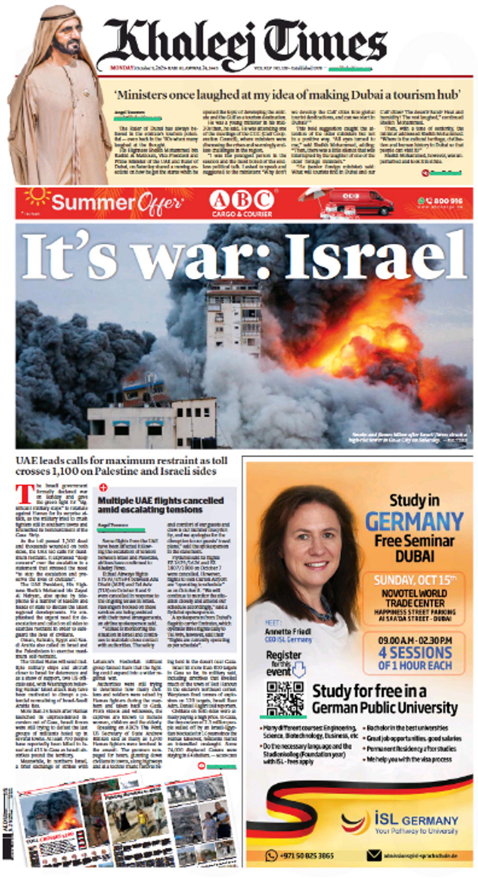 UNITED ARAB EMIRATES — Khaleej Times