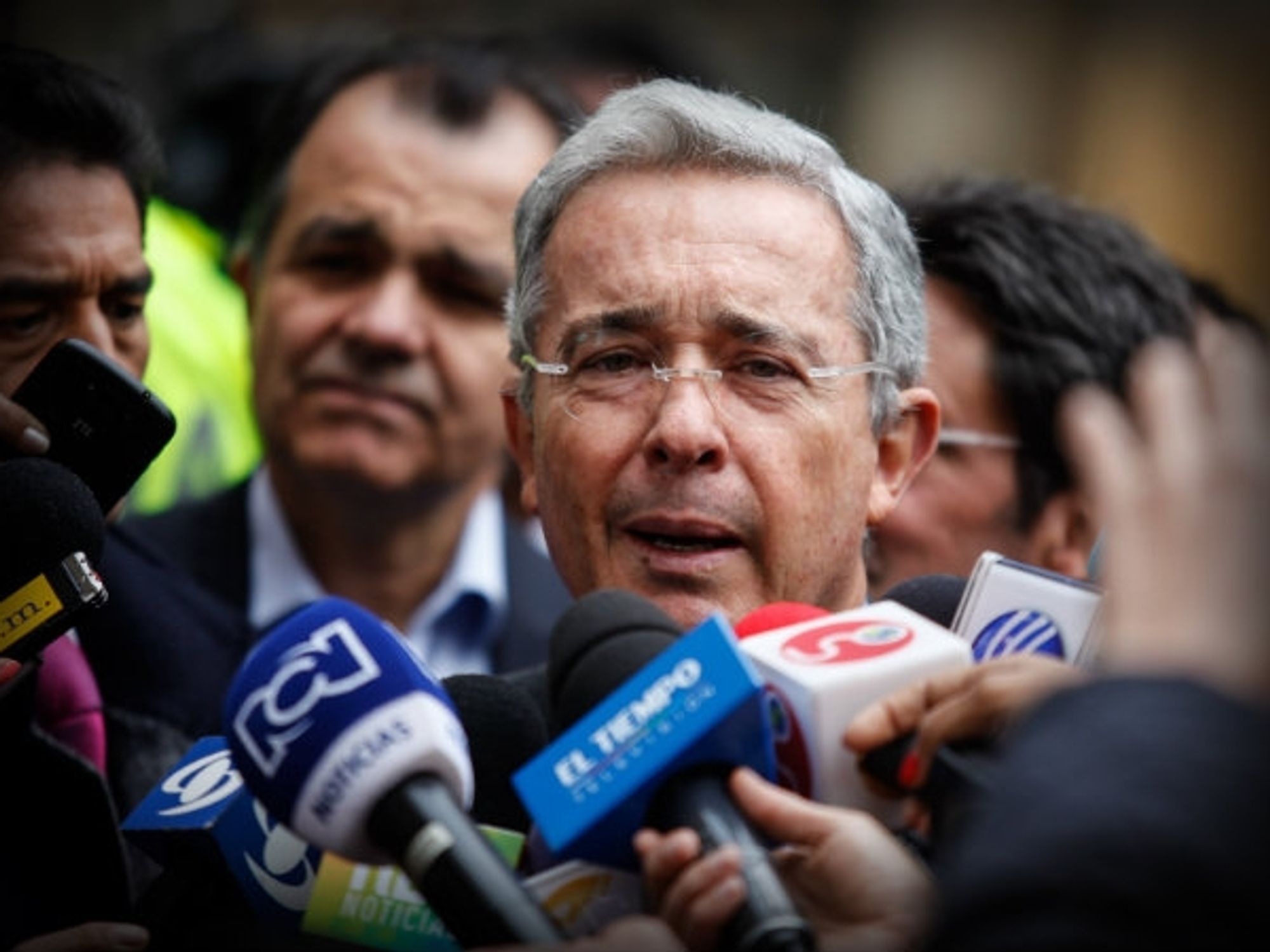 Uribe says his piece, in a 2015 file photo