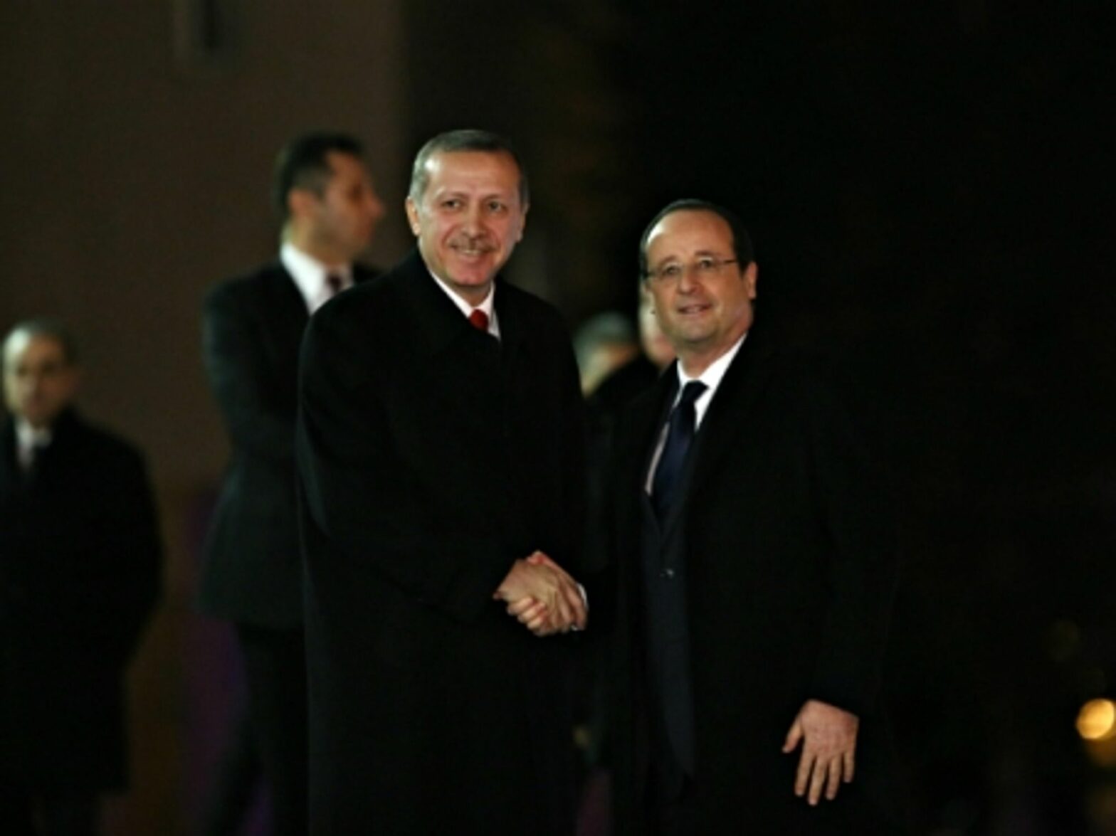 urkish PM Erdogan and French President Hollande in Ankara in 2014