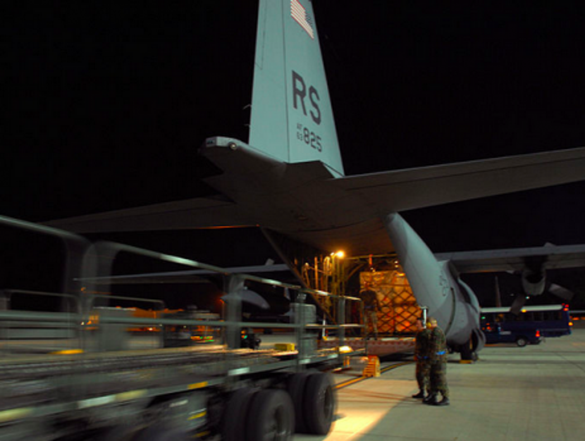 US aircraft at Ramstein Air Base in Germany