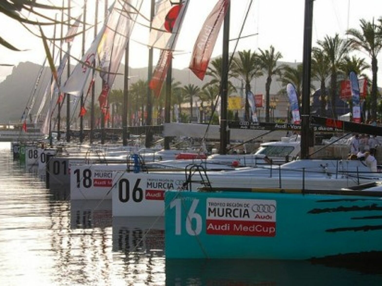 Using sailboats to push cars. Audi Med Cup Circuit 2008