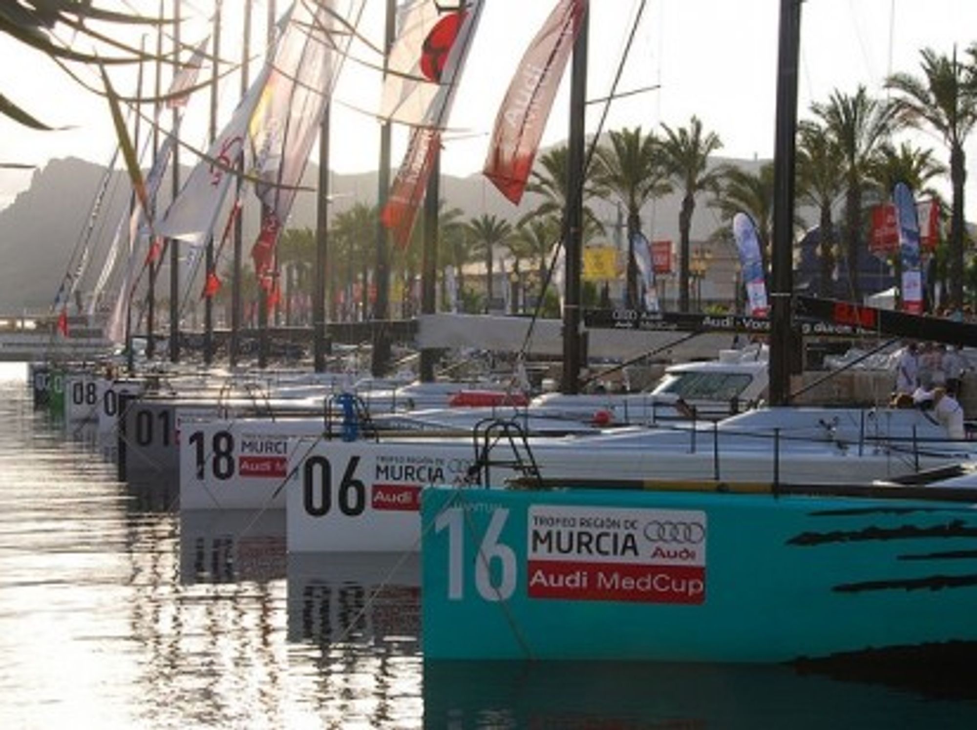 Using sailboats to push cars. Audi Med Cup Circuit 2008