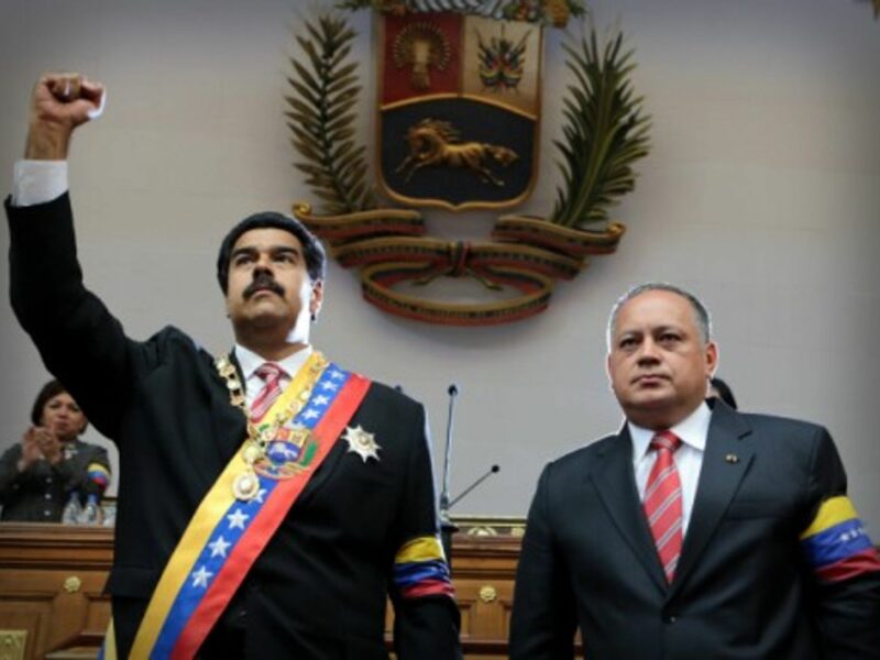 Venezuela President Nicolas Maduro and President of the National Assembly Diosdado Cabello in Caracas