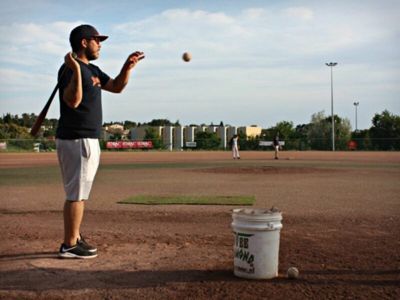 Venezuela's Larry Infante practicing in Montpellier