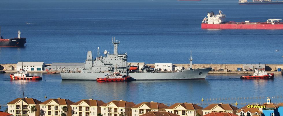 Vessel in the Commercial ship repair Gibdock Shipyard, Gibraltar.