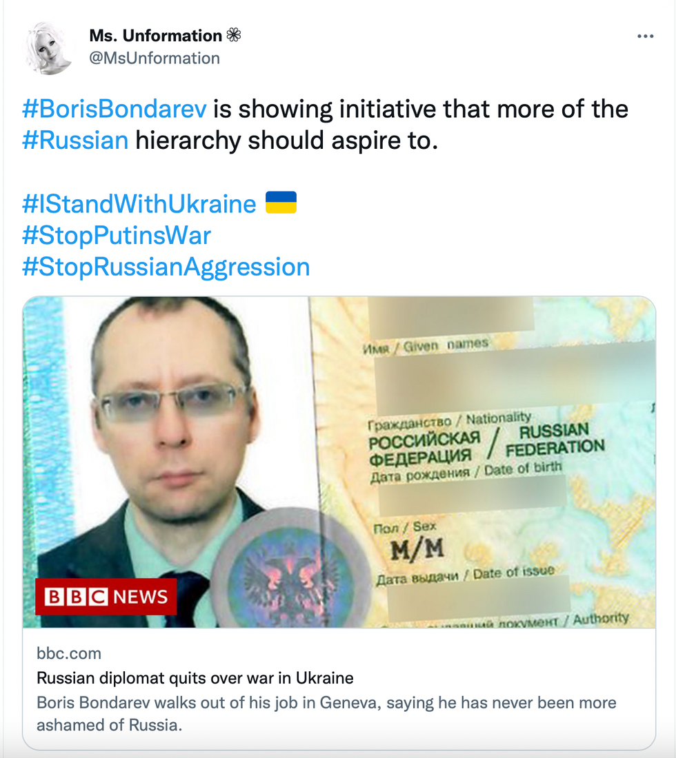 Veteran Russian Diplomat “Ashamed,” Resigns In Protest Of War On Ukraine