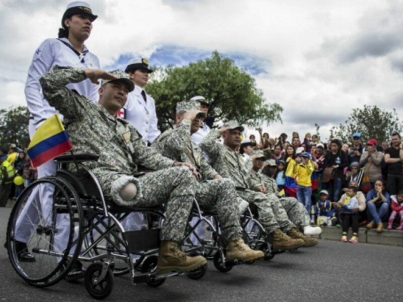 Veterans at Colombia Independence Day celebration