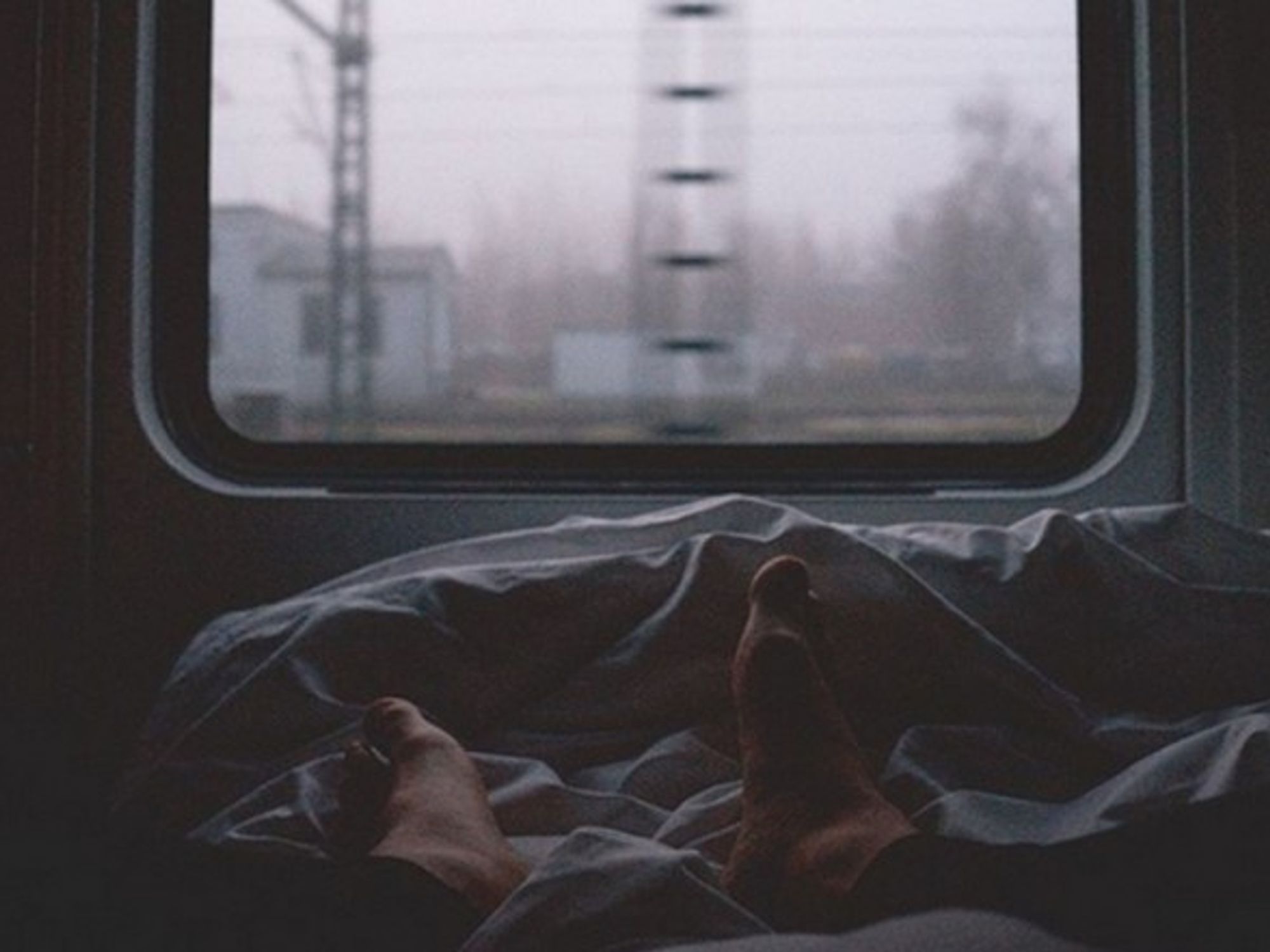 View from a 'Nightjet' train sleeper cab