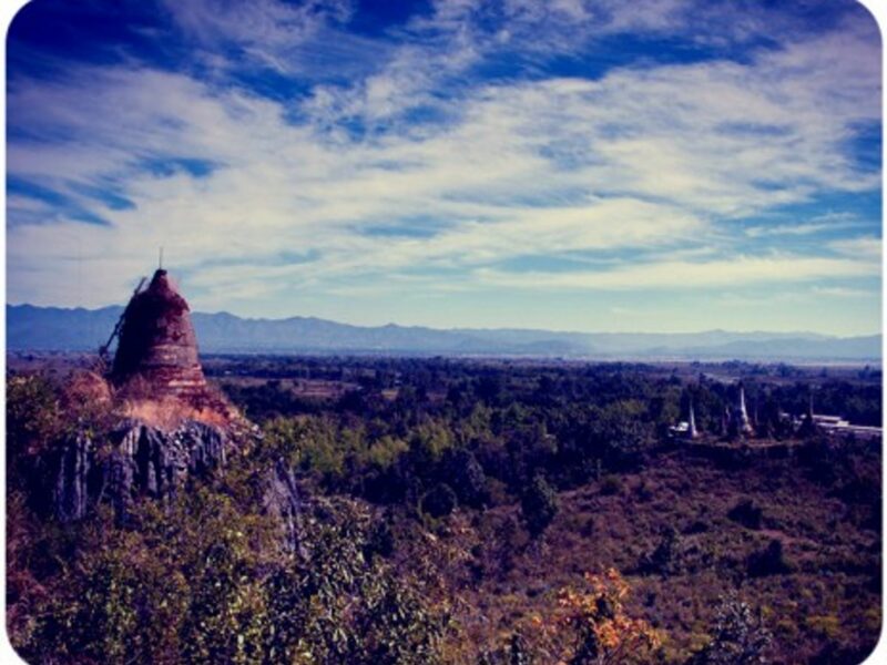 View from the hills behind Inthein, Burma