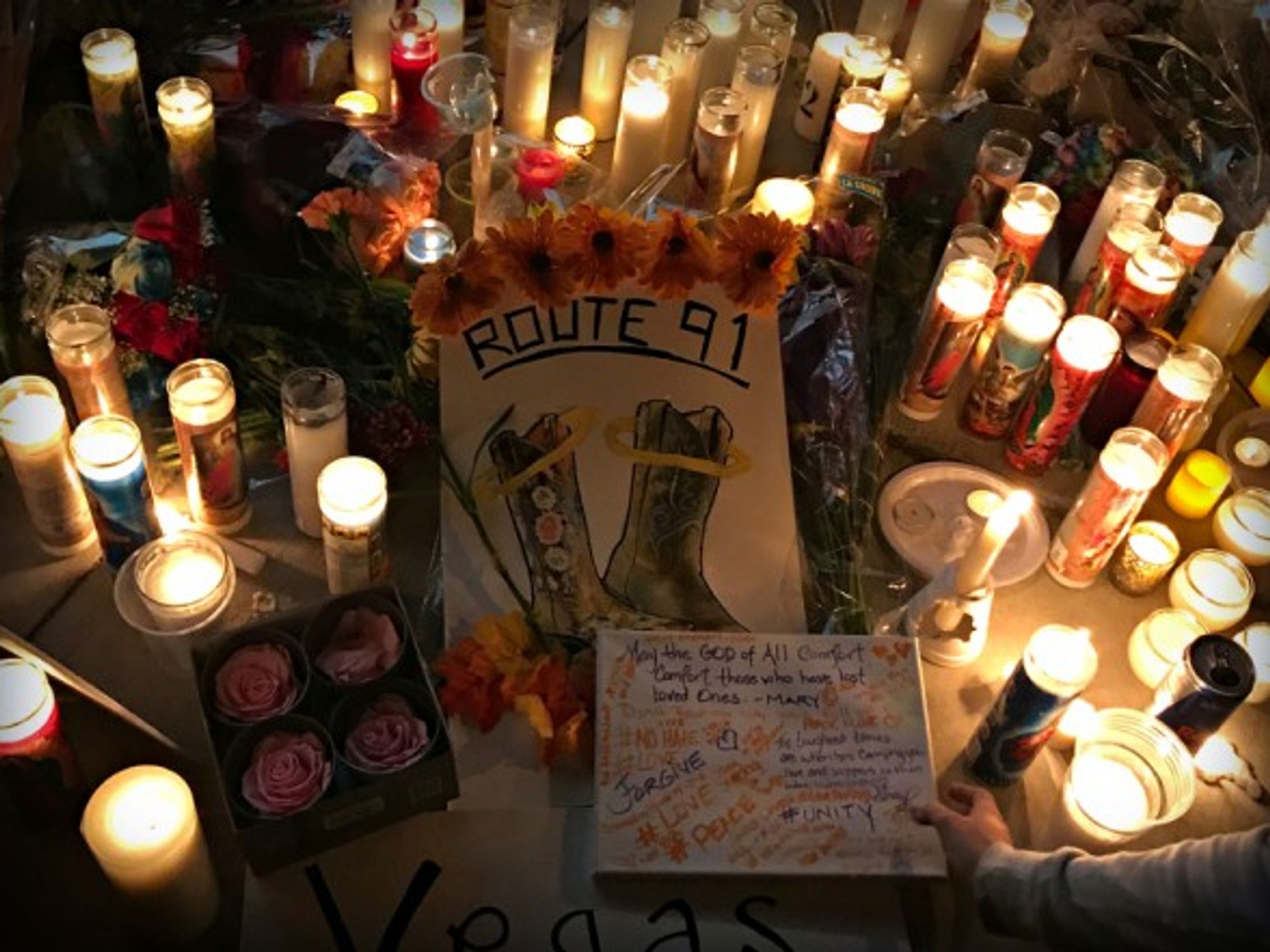 Vigil for Las Vegas victims on Oct. 2