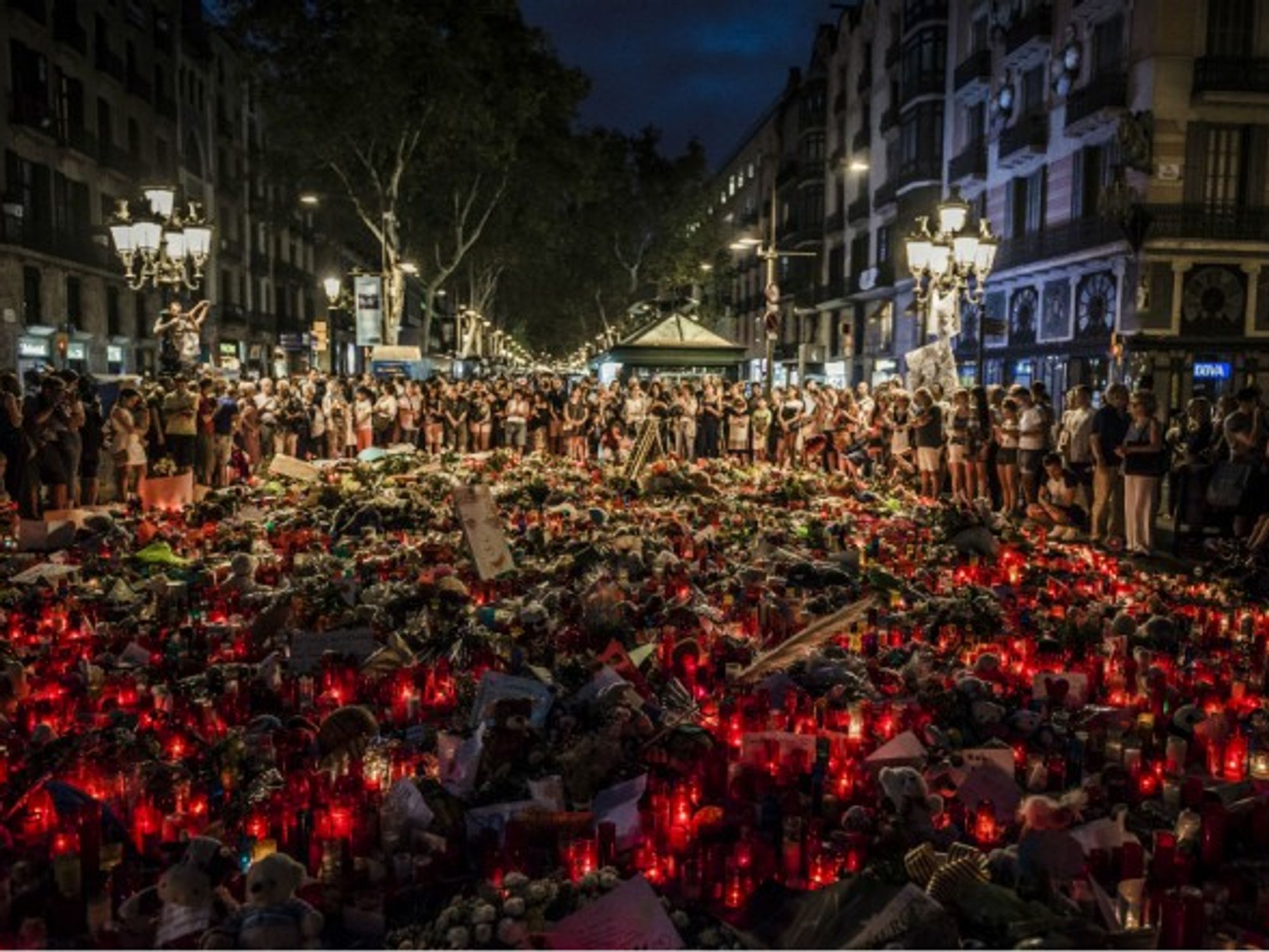 Vigil in Barcelona, days after the Aug. 17 attack on Las Ramblas