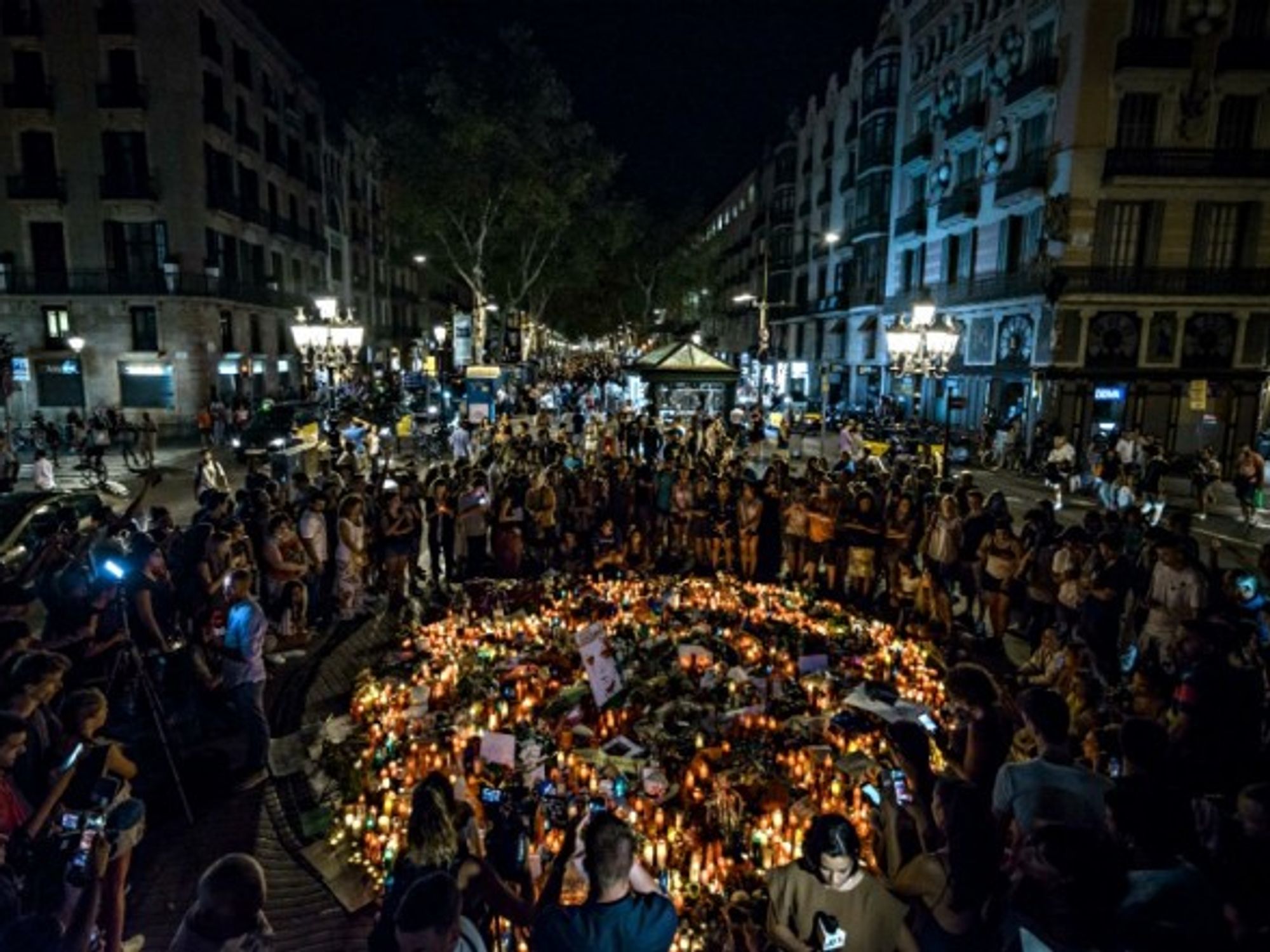 Vigil in Barcelona on Aug. 18