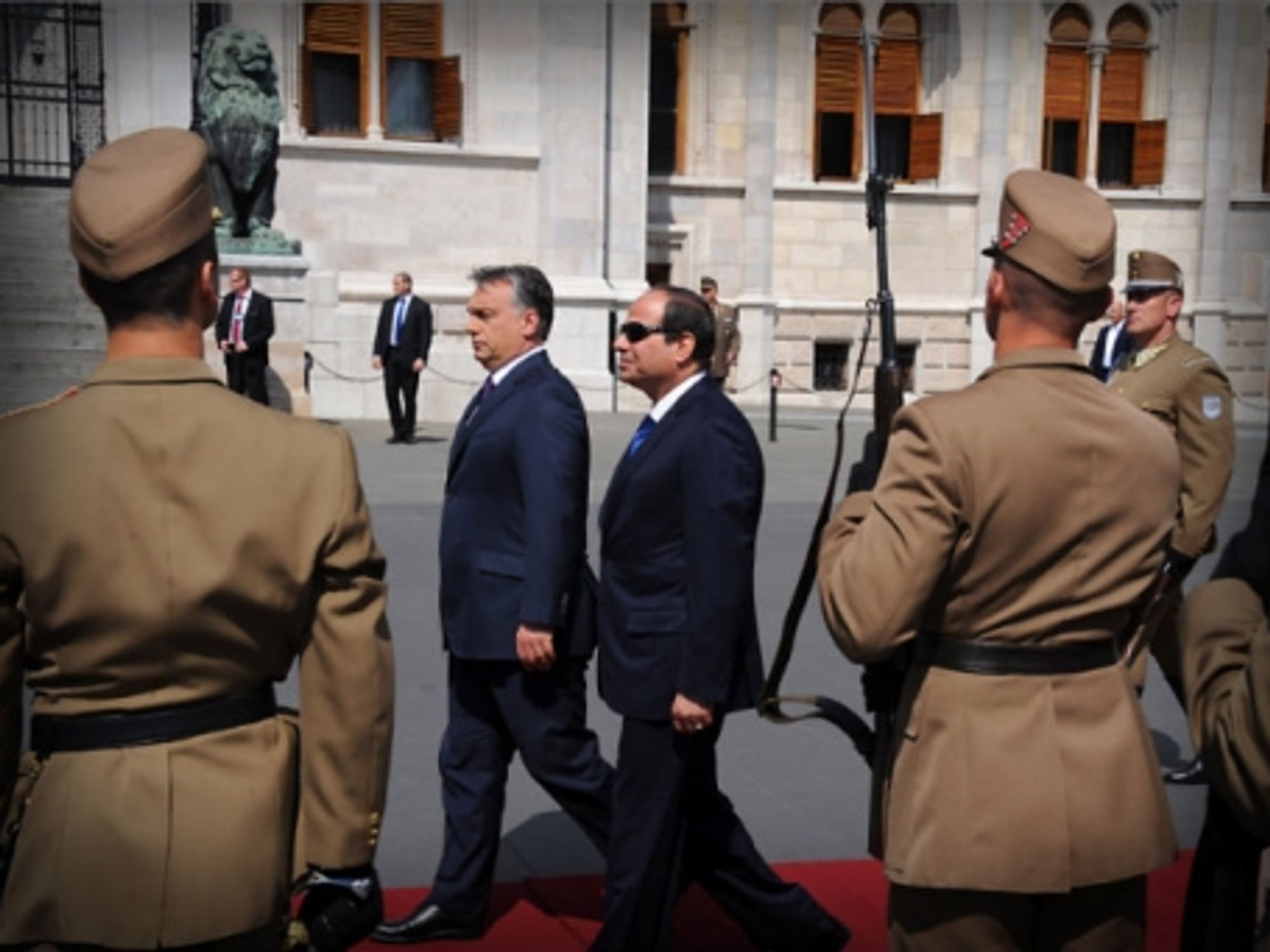 Viktor Orban and al Sisi in Budapest
