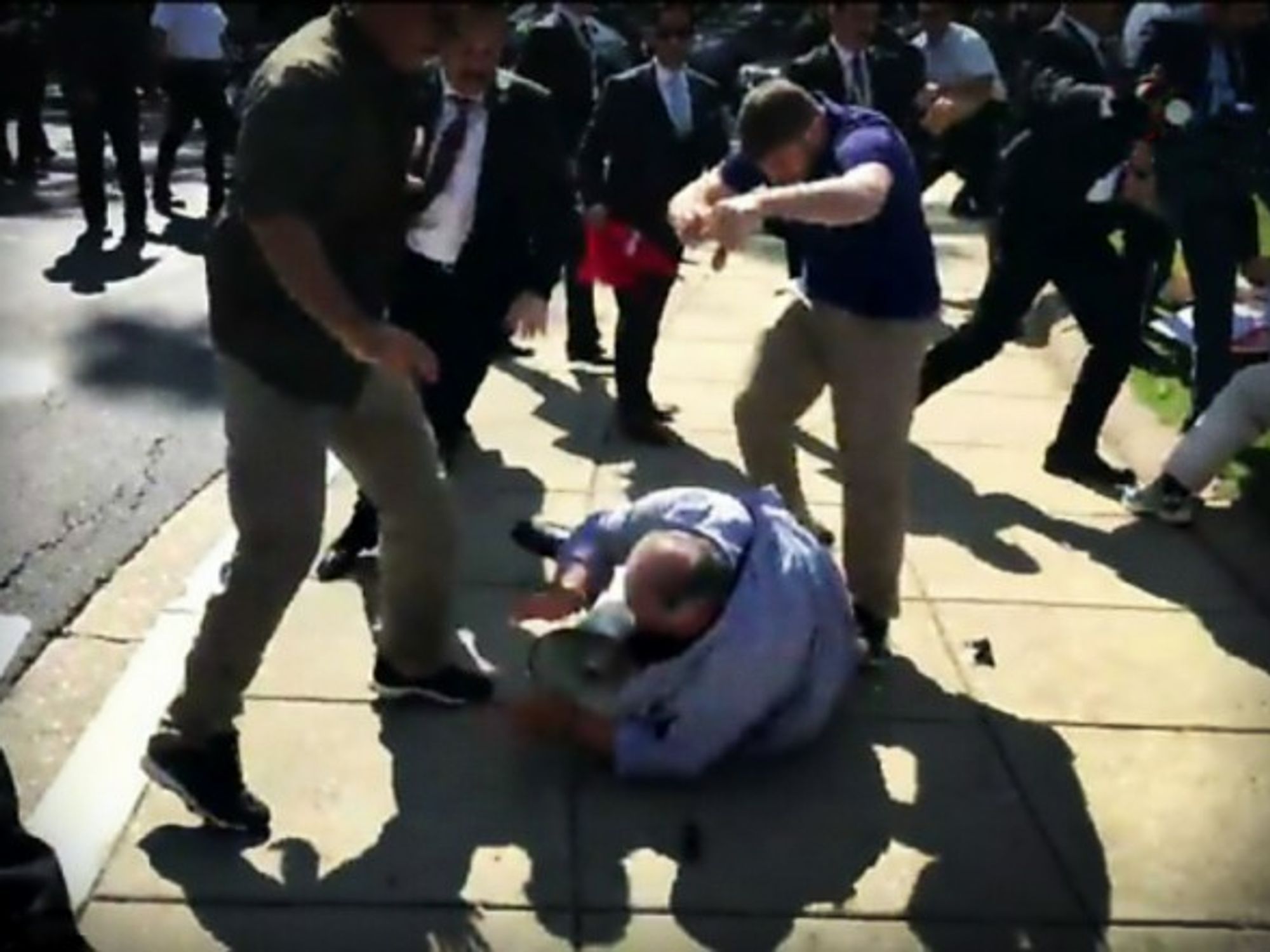 Violence breaks out in Washington during Erdogan's visit