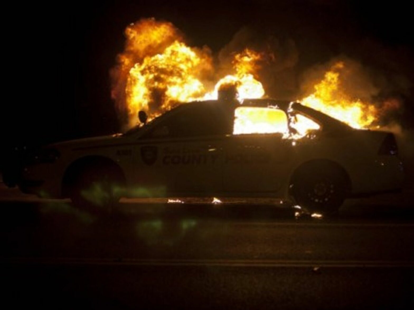 Violence in Ferguson early Tuesday