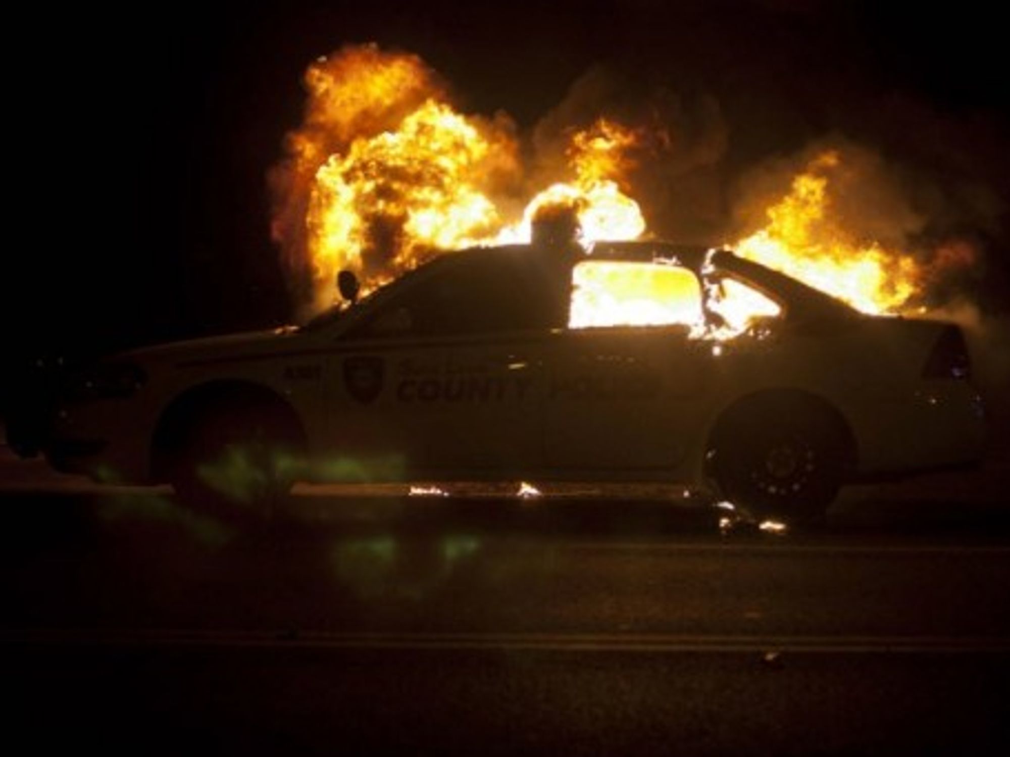 Violence in Ferguson early Tuesday