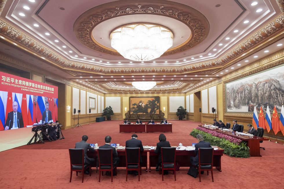 virtual meeting between ​Chinese President Xi Jinping and Russian President Vladimir Putin