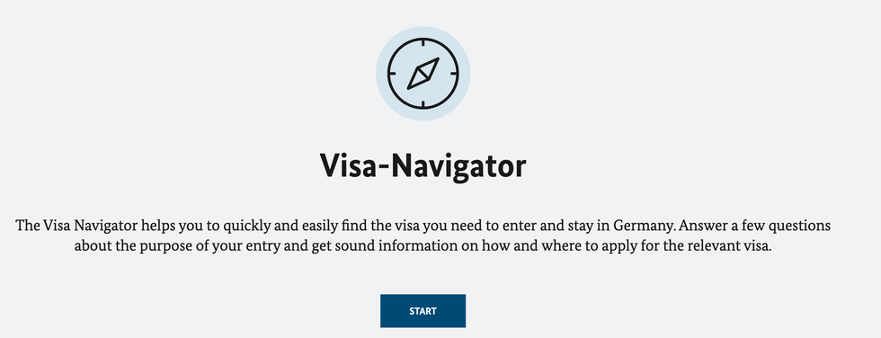Visa navigator to find visa needed to stay in Germany.
