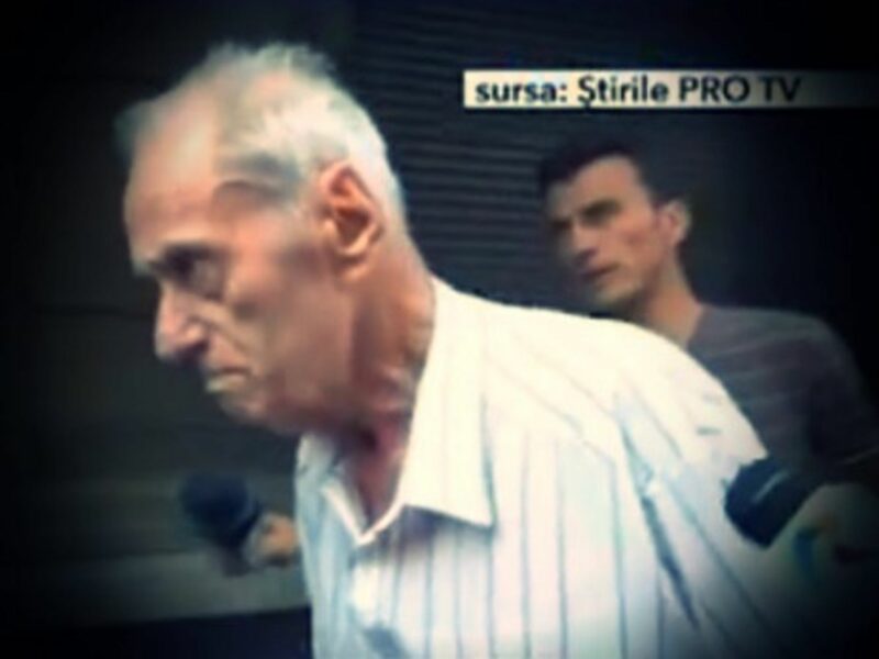 Visinescu confronted by reporters