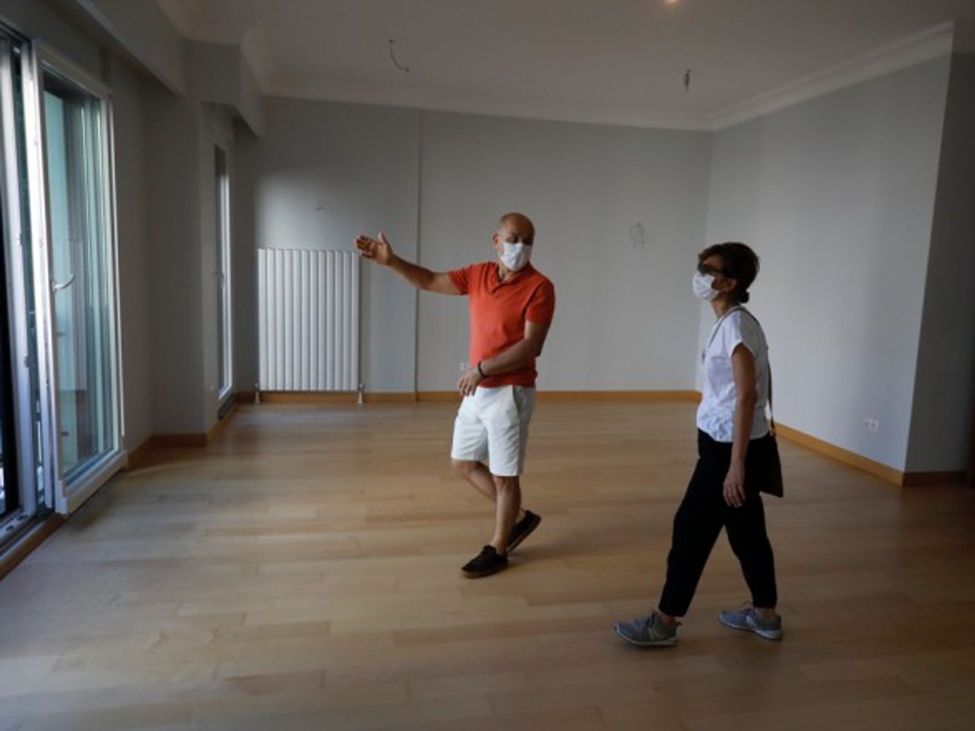Visiting an apartment in Istanbul, Turkey