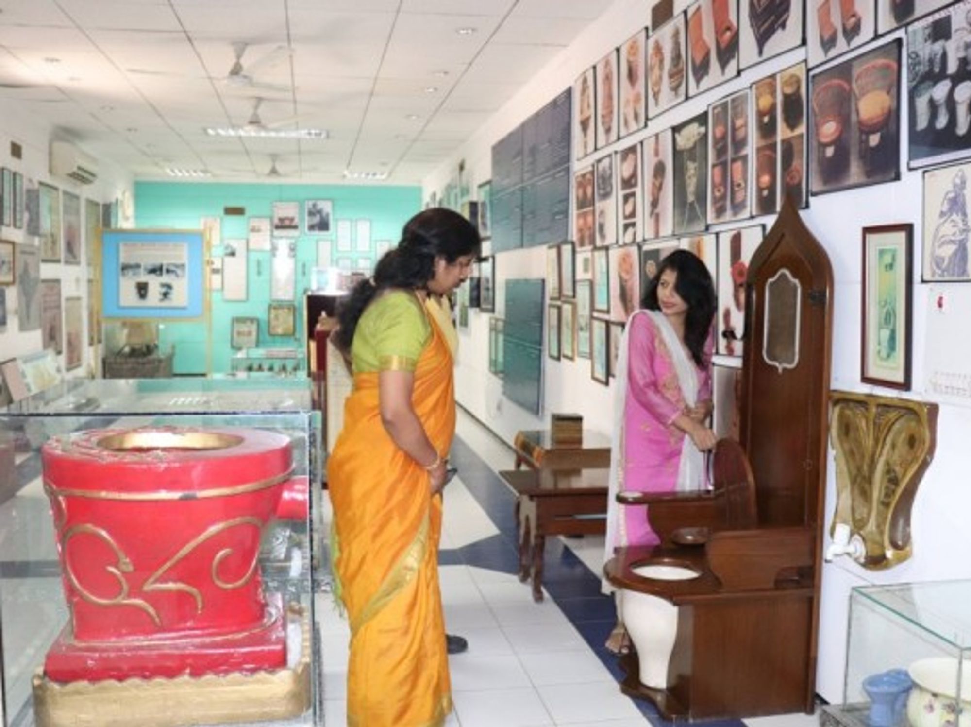 Visitors at the Sulabh Campus on May 19, 2018.