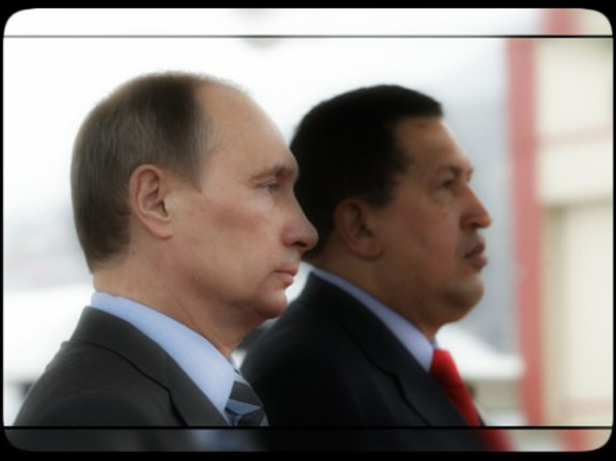 Vladimir Putin and Hugo Chavez in 2010