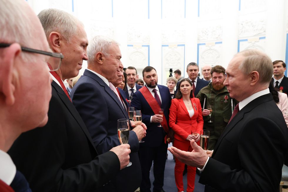 Vladimir Putin at a state awards ceremony in the Kremlin