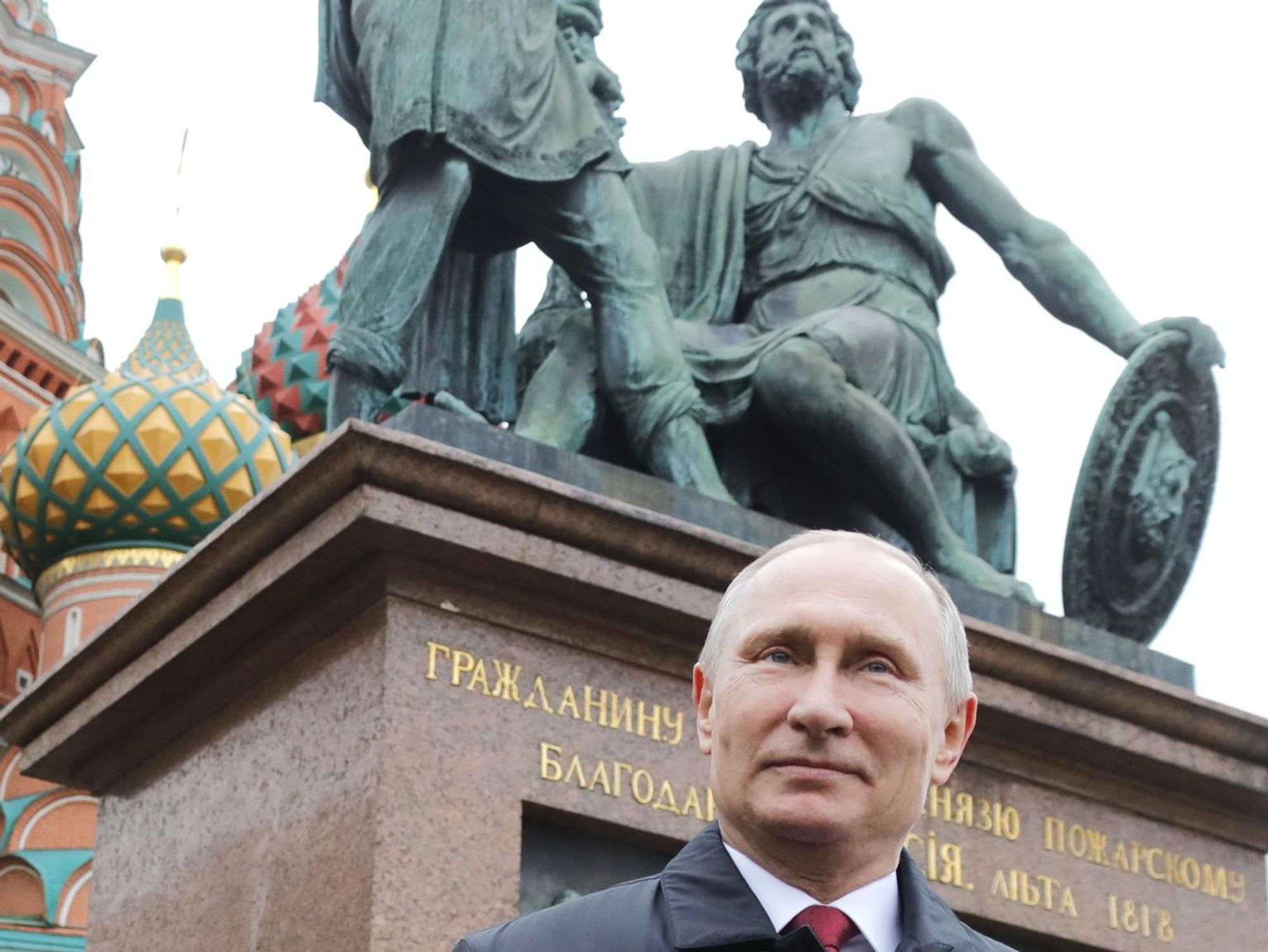 Vladimir Putin on Red Square.