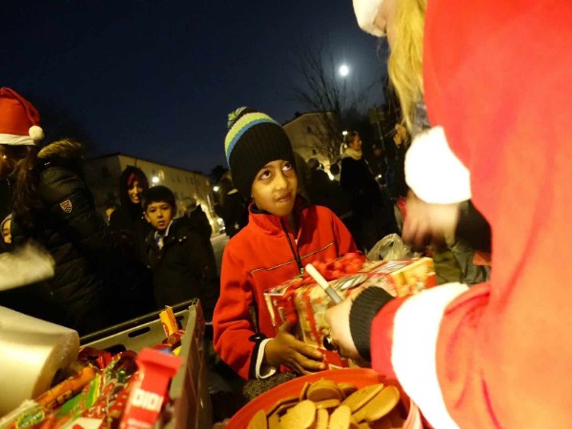 Volunteers at Share & Care Stockholm, a Swedish organization helping refugees