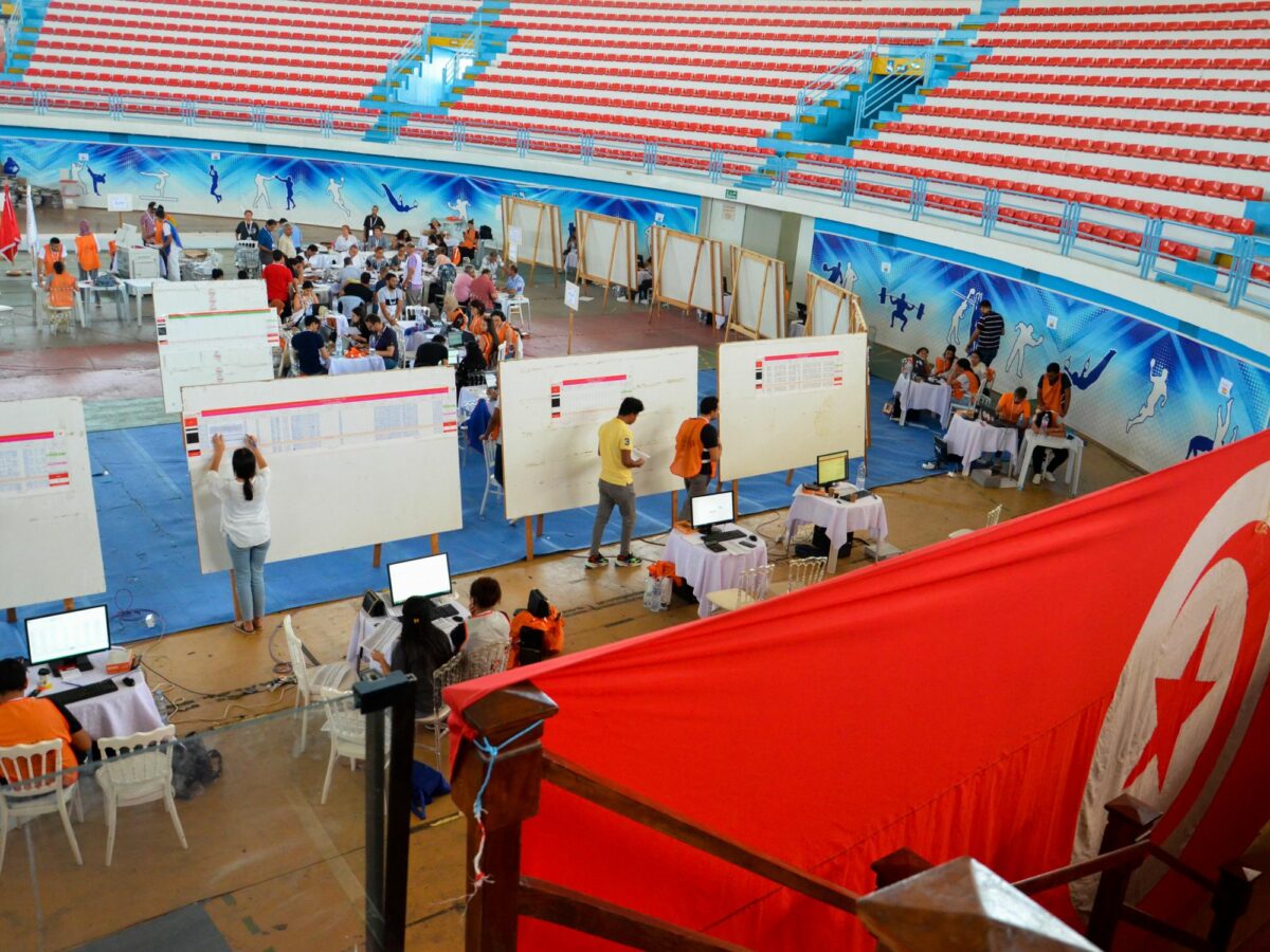 Vote counting for the referendum on a new Constitution in Tunisia​
