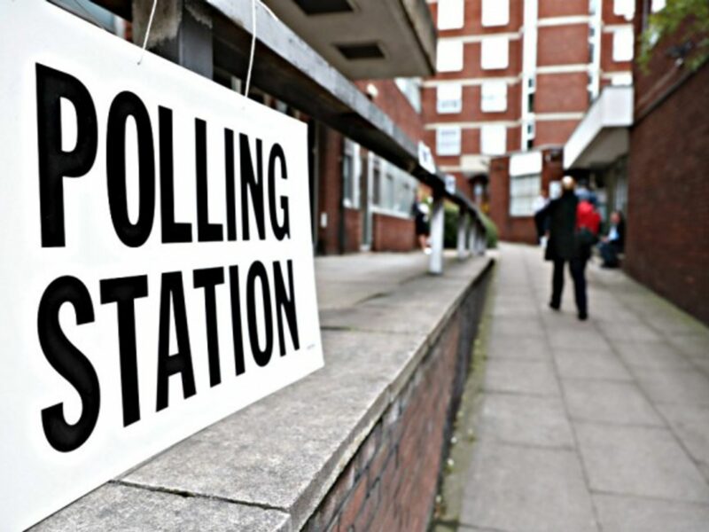 Voters head to the polls in London on Thursday.