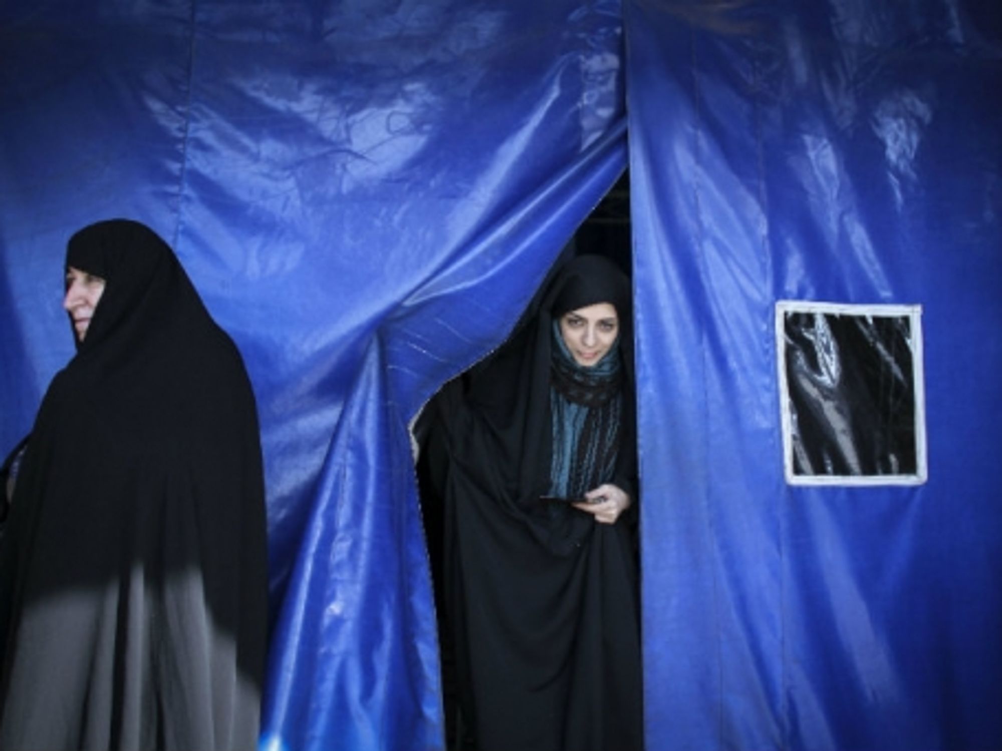 Voting day in Qom, Iran