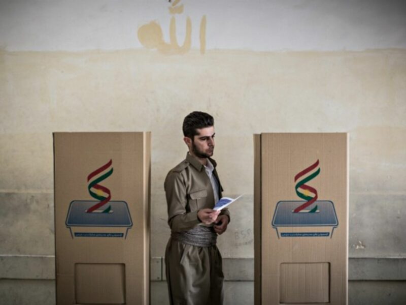Voting in Erbil on Sept. 245
