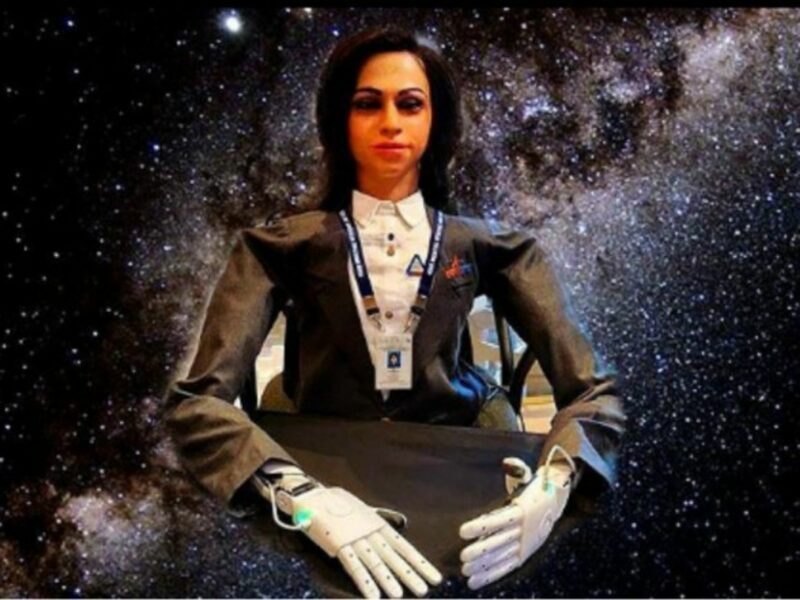Vyommitra the first female android to be sent in space