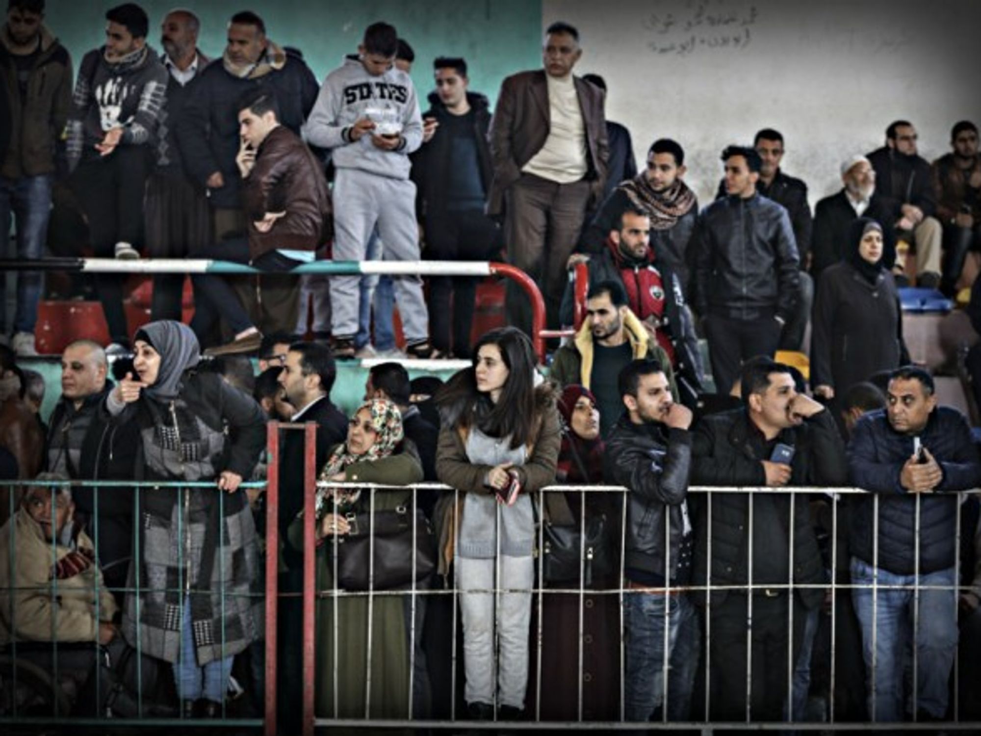 Waiting to cross the border between Egypt and Gaza