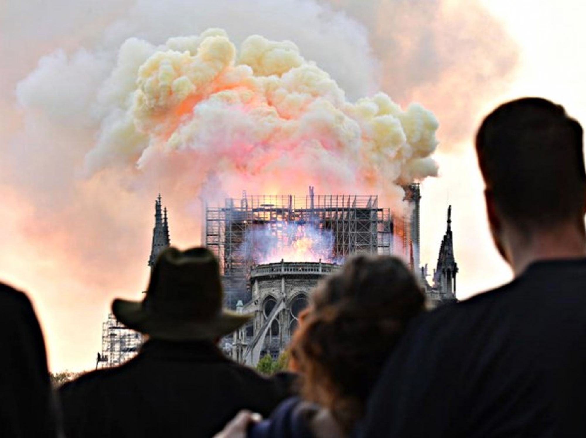 Watching Notre Dame burn on April 15