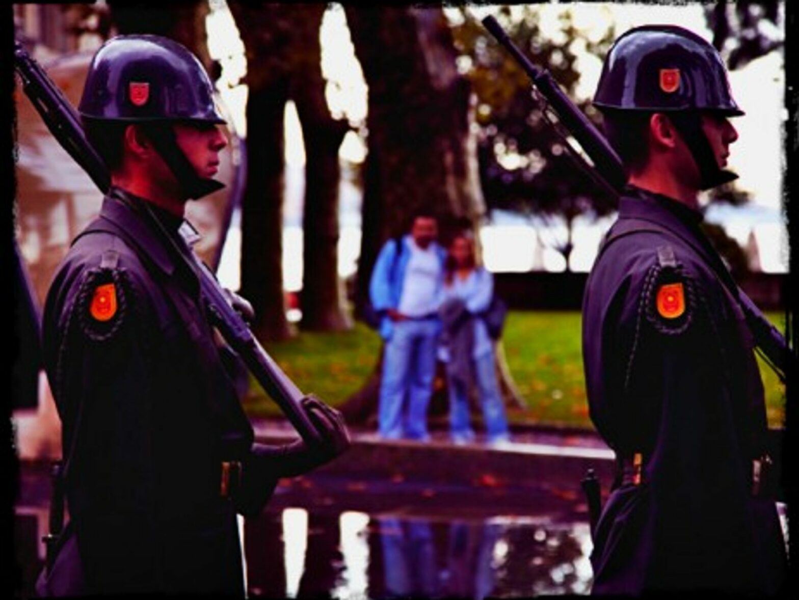 Watching soldiers in Istanbul