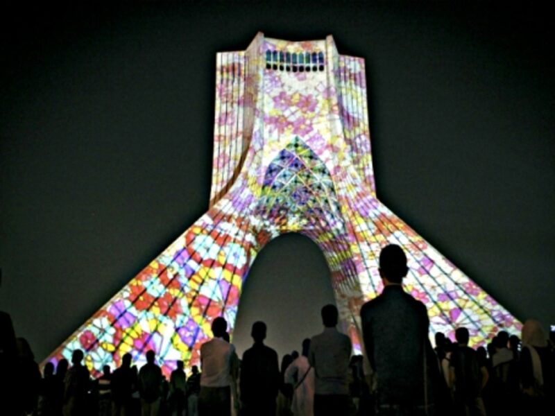 Watching Tehran's Azadi tower