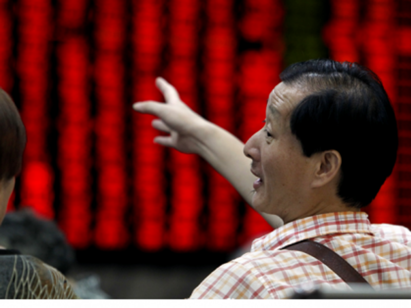 Watching the markets in Shanghai