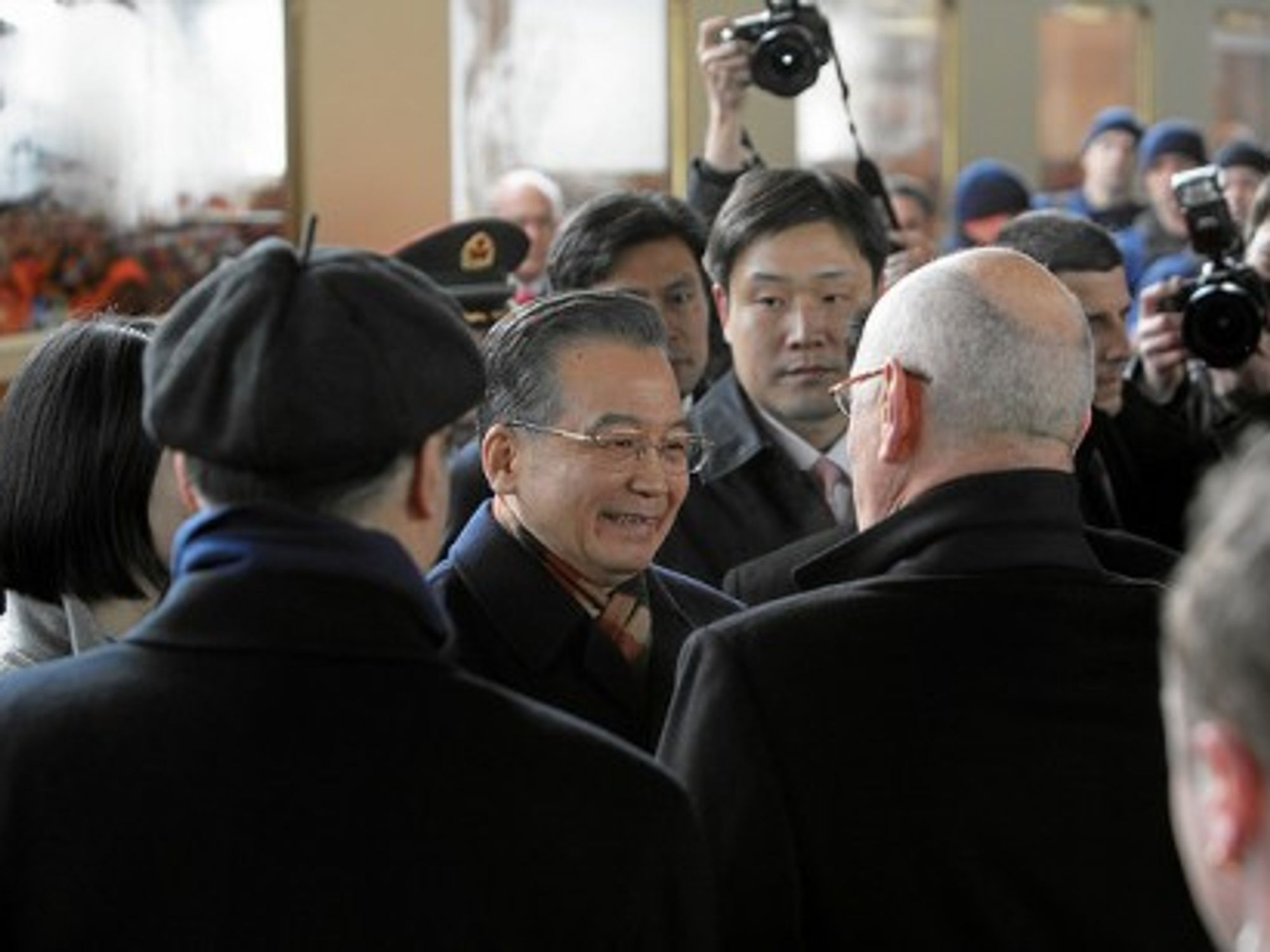 Wen Jiabao arrives at 2009 Davos forum in Switzerland (WEF)