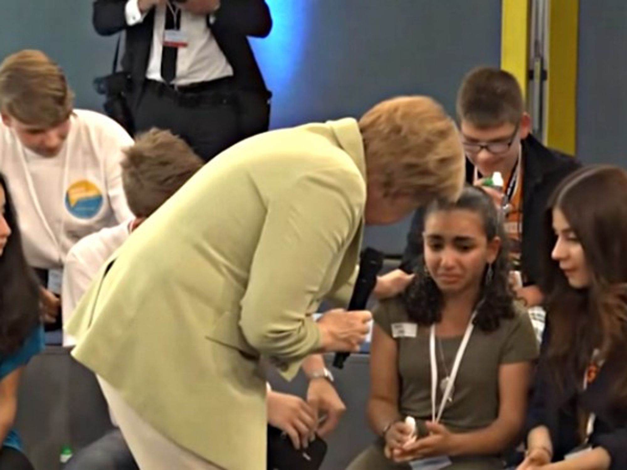 When Angela Merkel made a Palestinian refugee cry on German national television