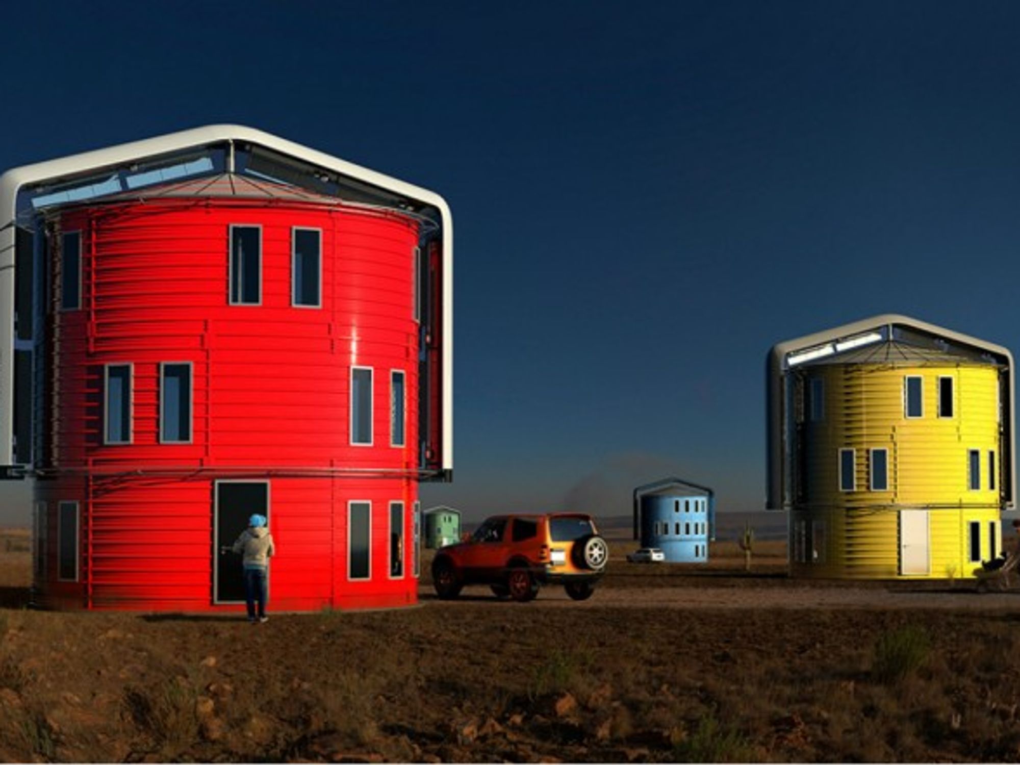 Wind-powered homes