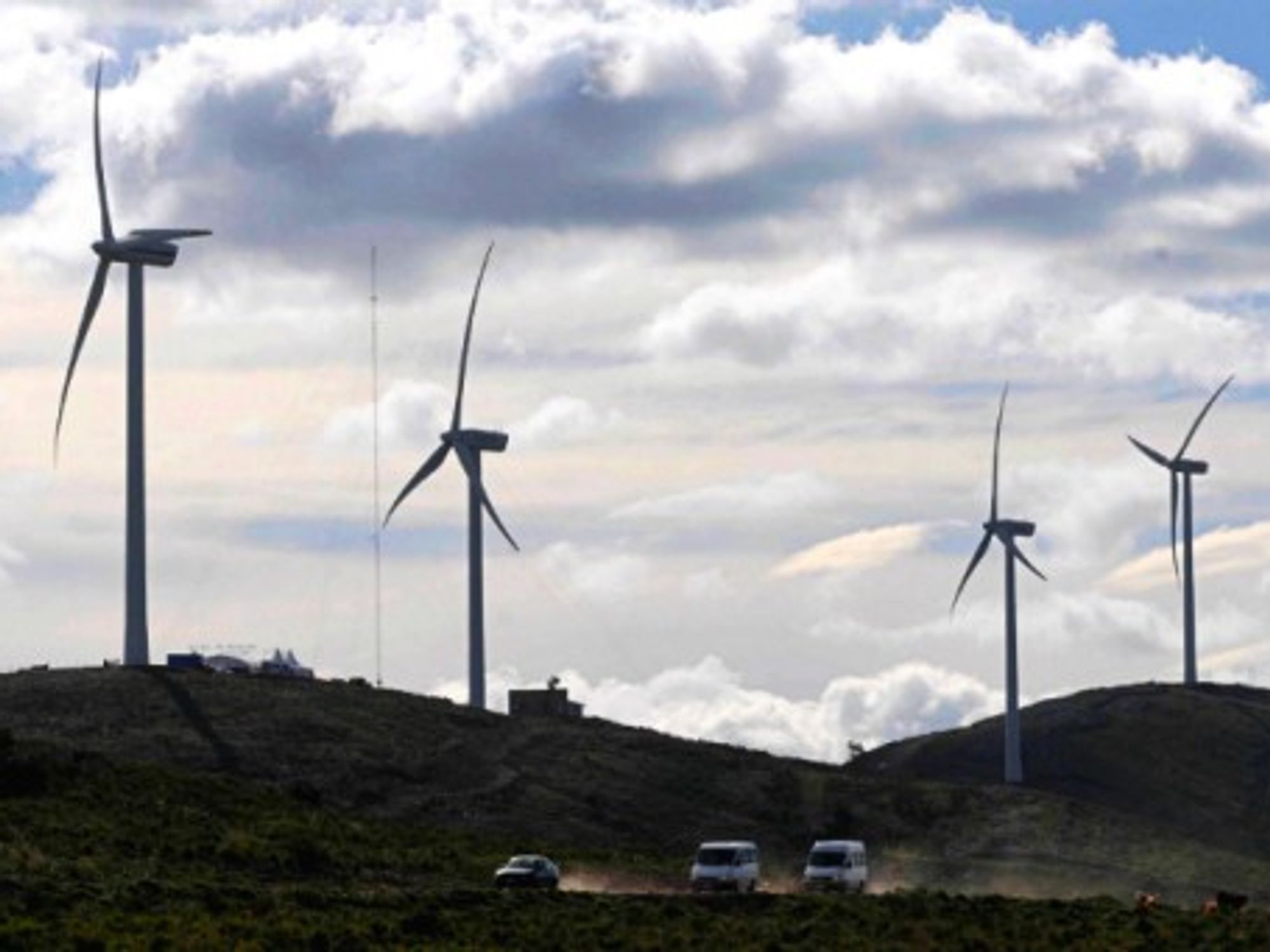 Wind turbines in Montevideo, Uruguay's capital