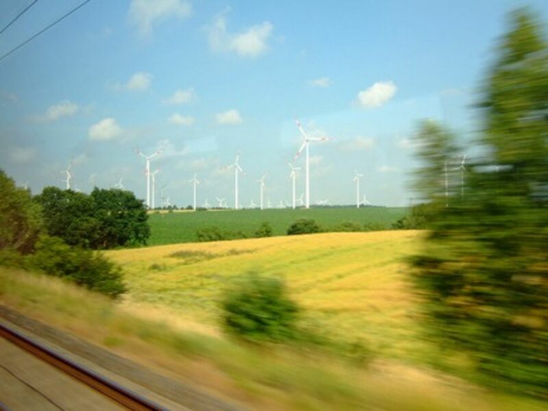 Wind turbines near Berlin