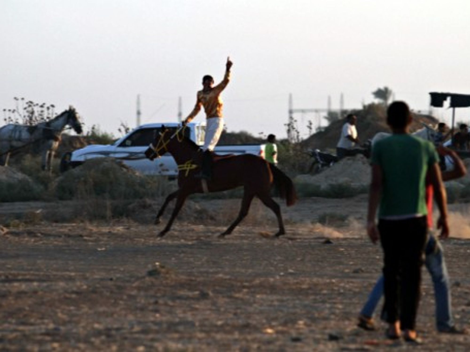 Winner of a horse race in Jabalia