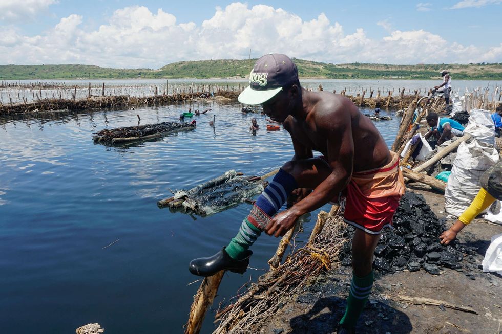 Without proper equipment, miners have mostly continued to rely on improvised protections.