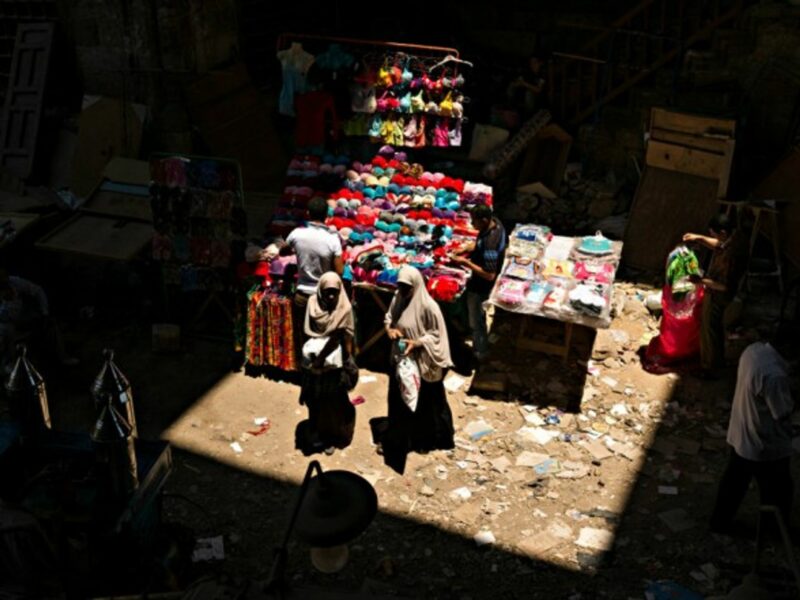 Woman in a Cairo market